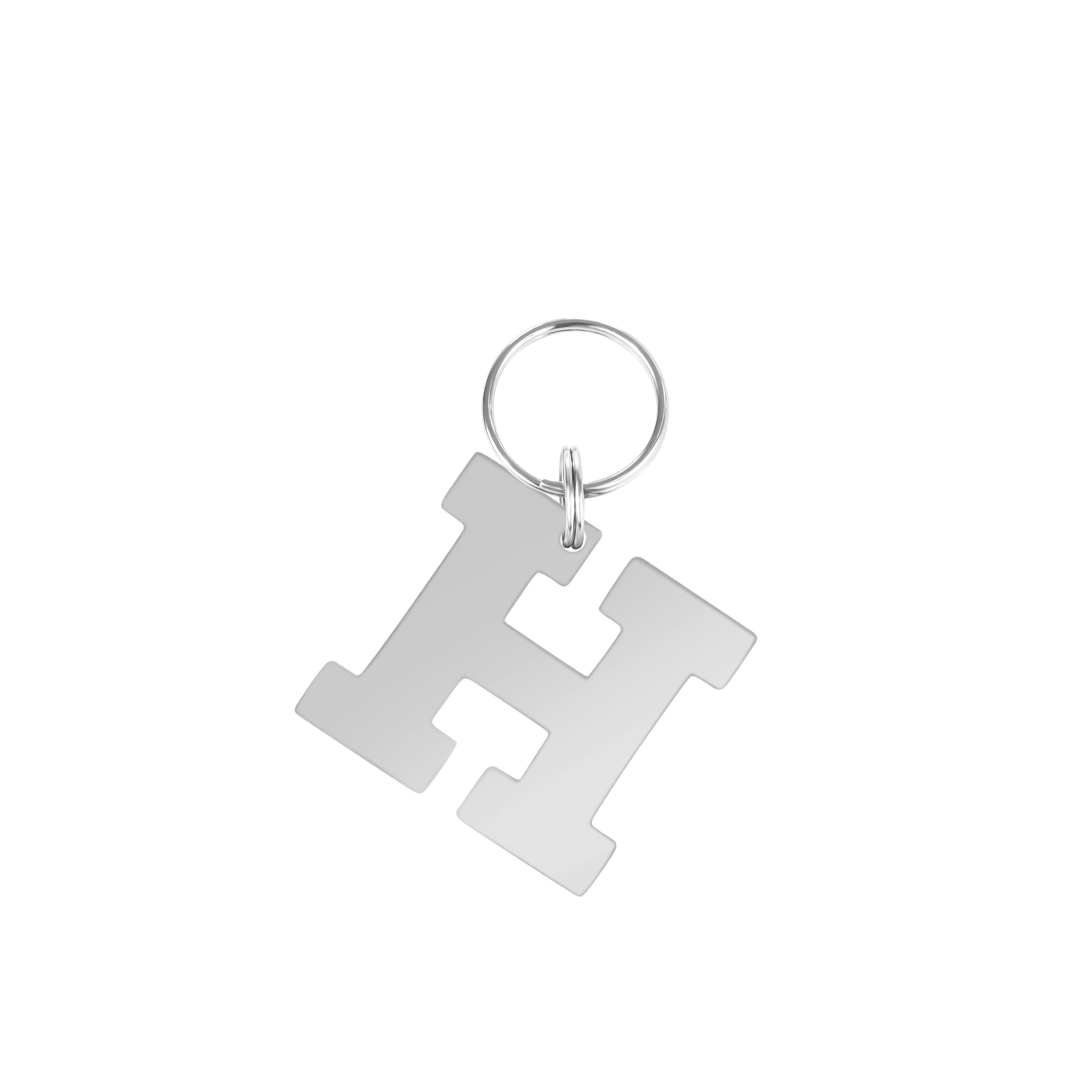 Personalised Letter H Dog Tag