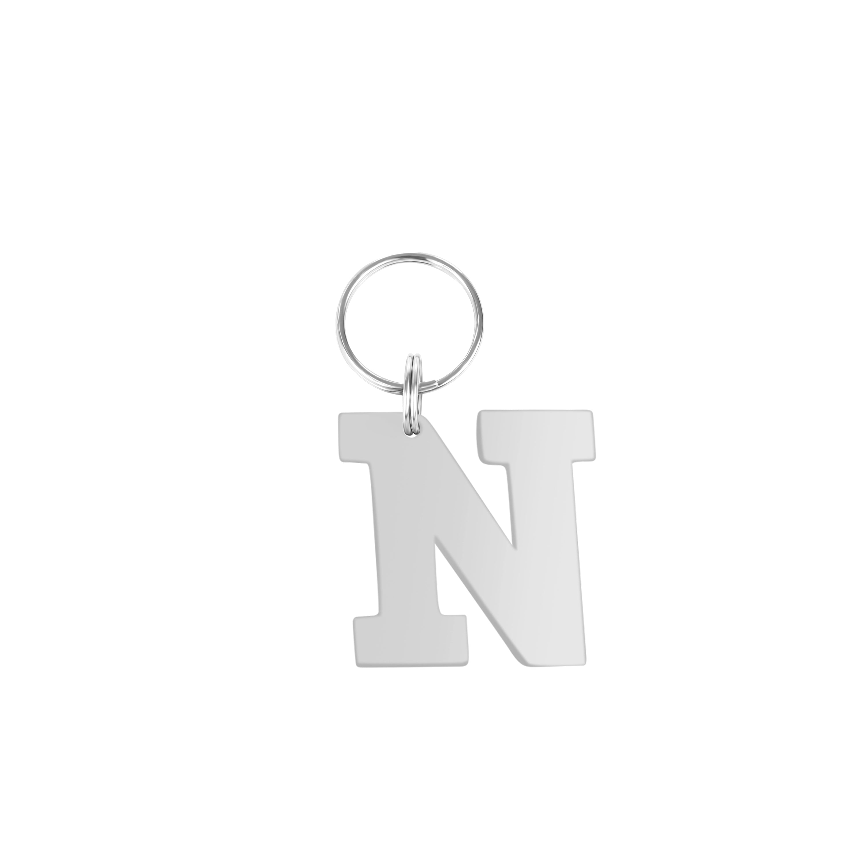 Personalised Letter N Dog Tag
