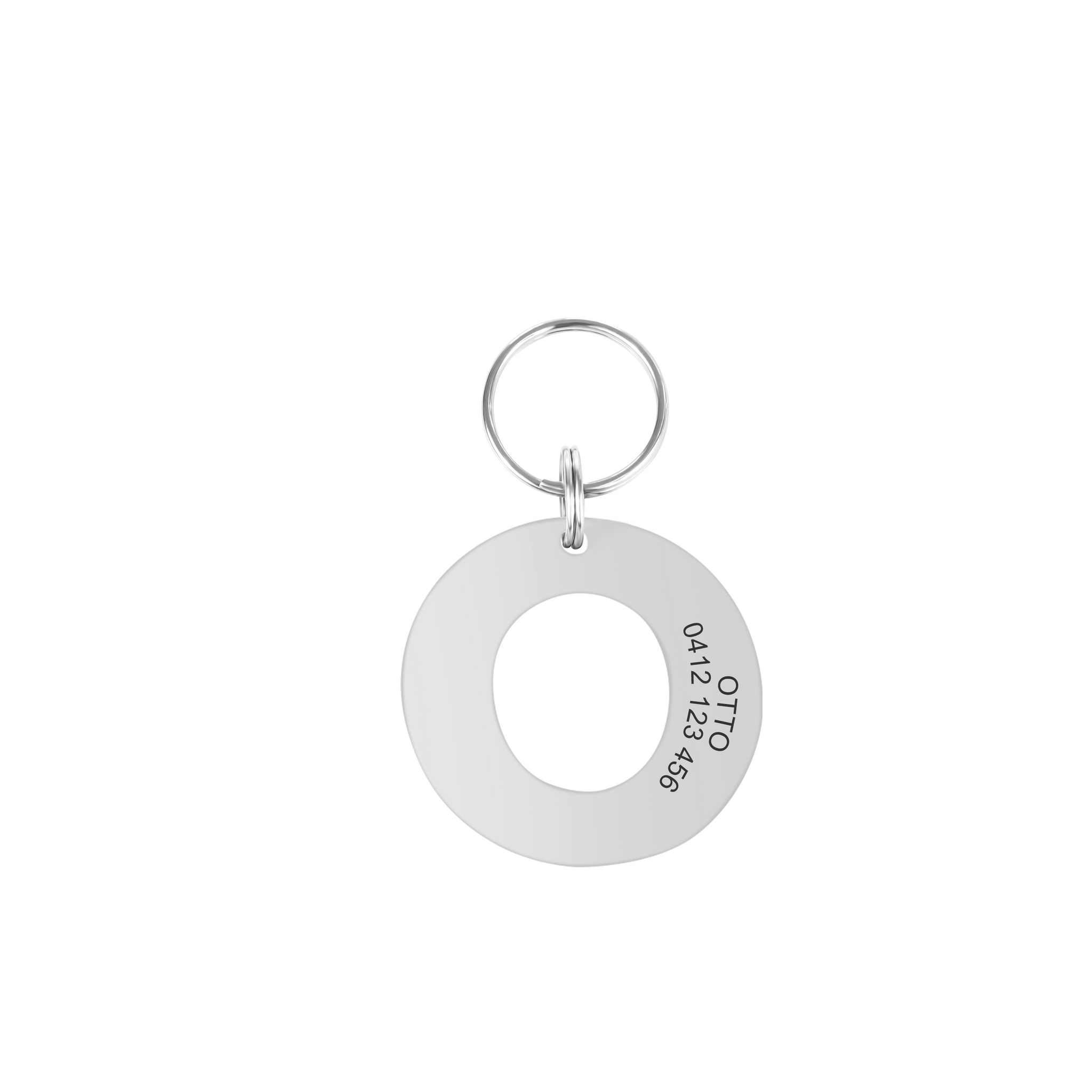 Personalised Letter O Dog Tag