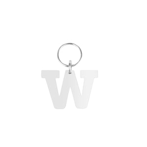 Personalised Letter W Dog Tag