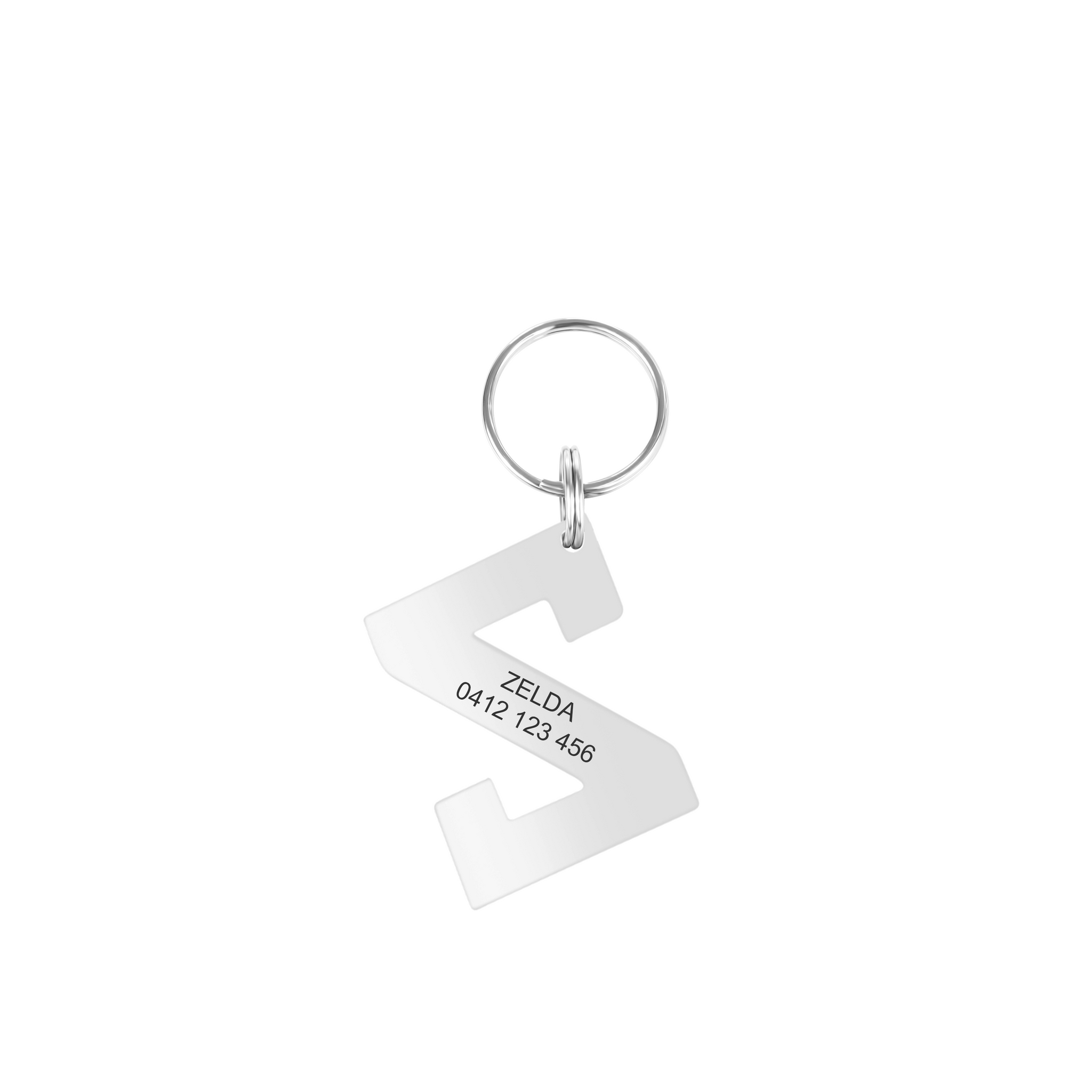 Personalised Letter Z Dog Tag